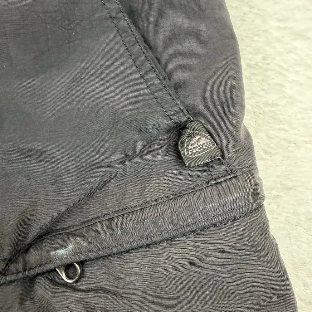 Vintage Nike ACG‎ Trail Shorts Men's Large Black Outdoor Hiking Y2K